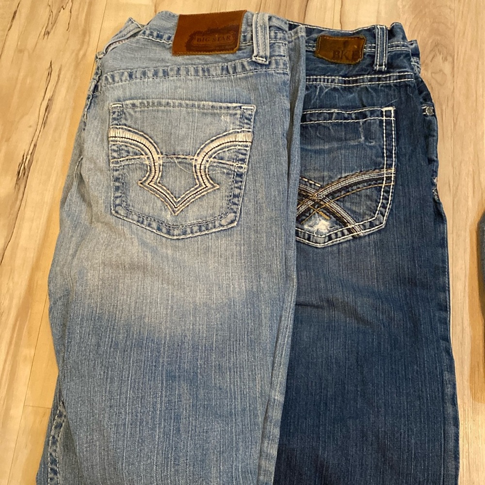BKE and Big Star jeans size 34 very good condition